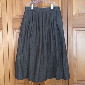 Brown full length skirt